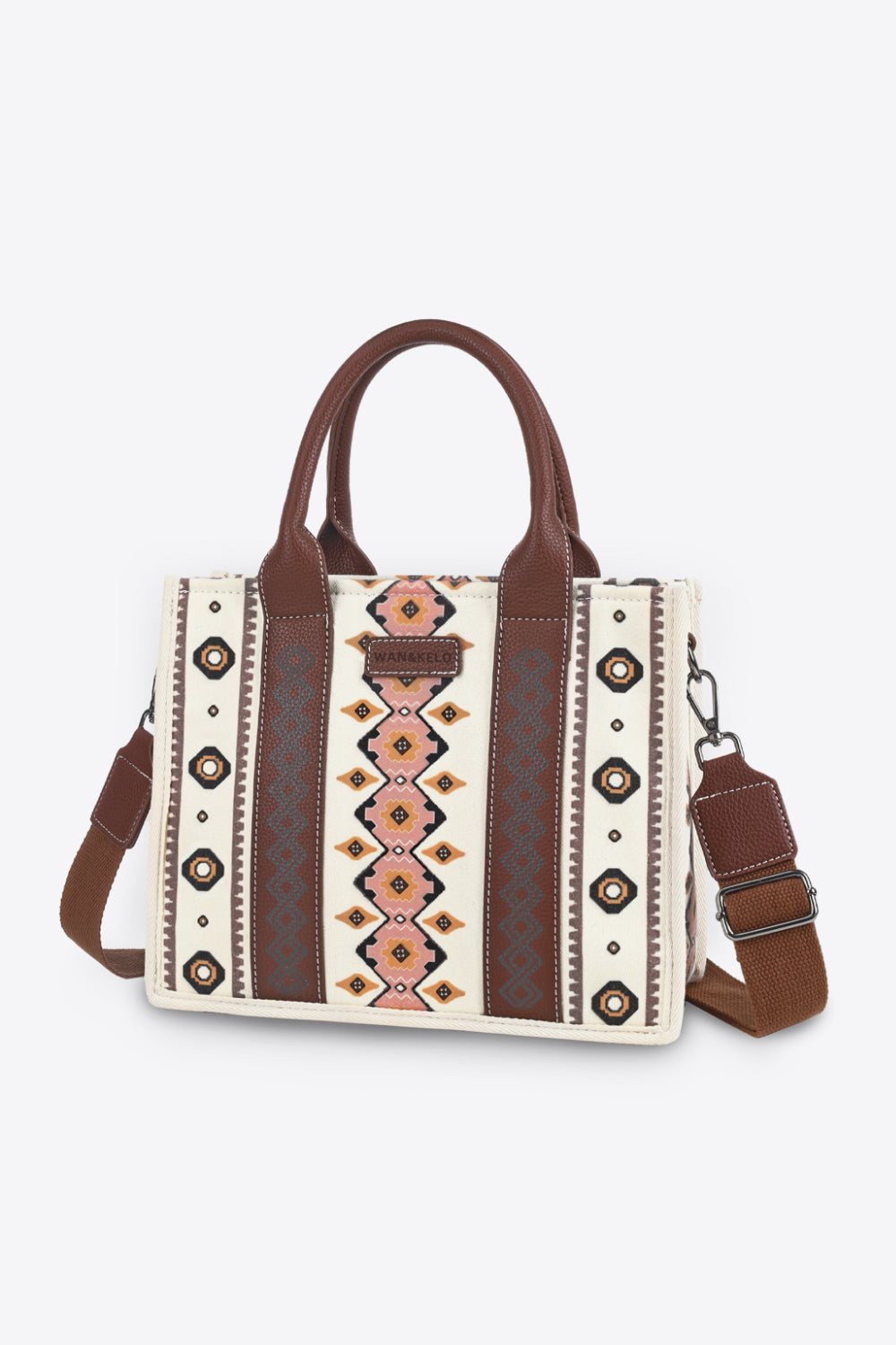 Printed Leather Shoulder Bag