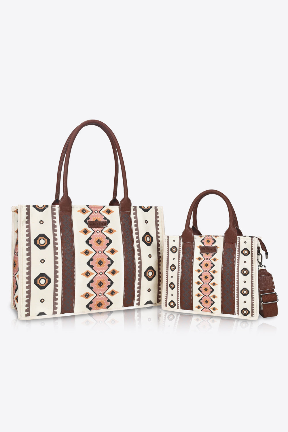 Printed Leather Shoulder Bag