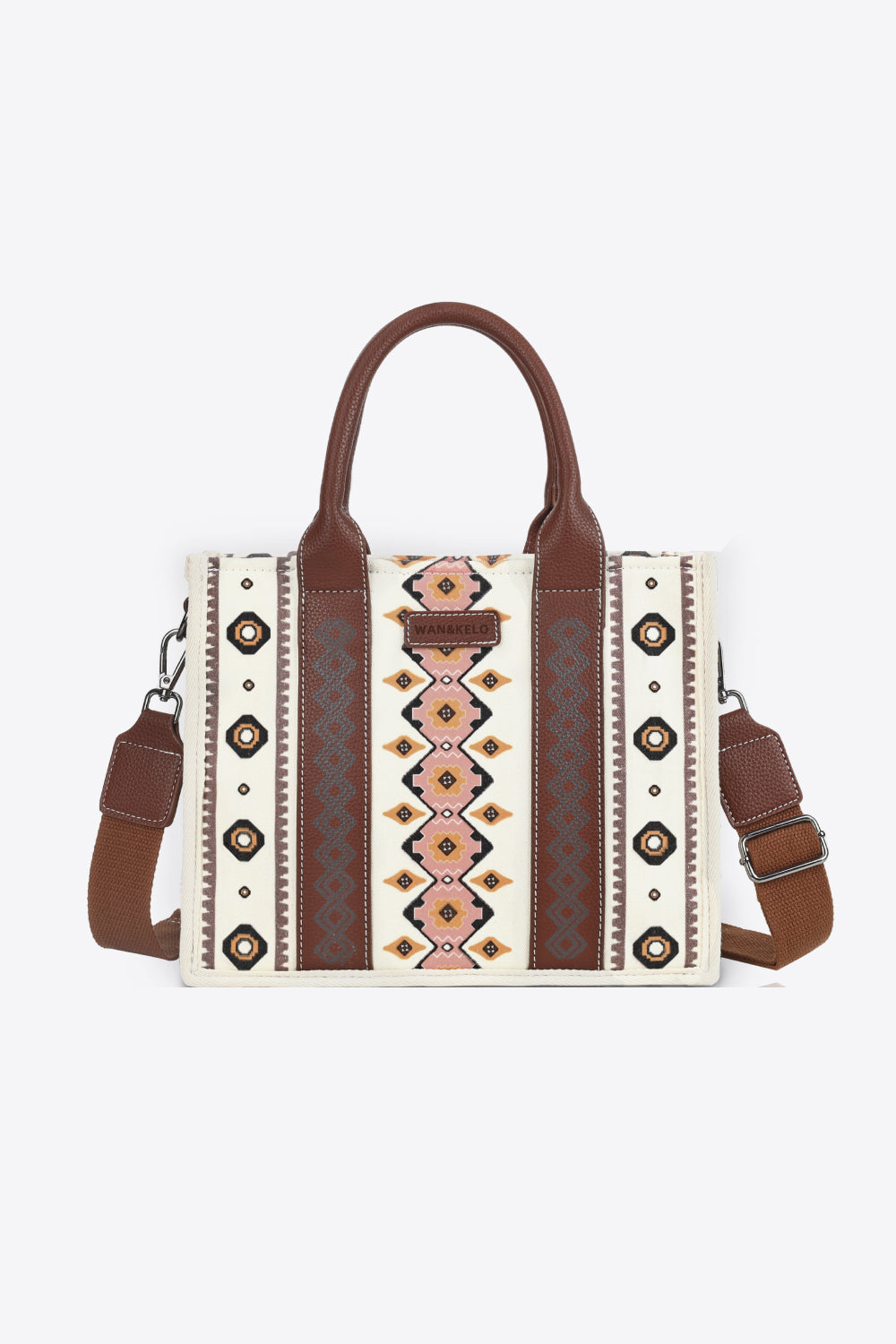 Printed Leather Shoulder Bag