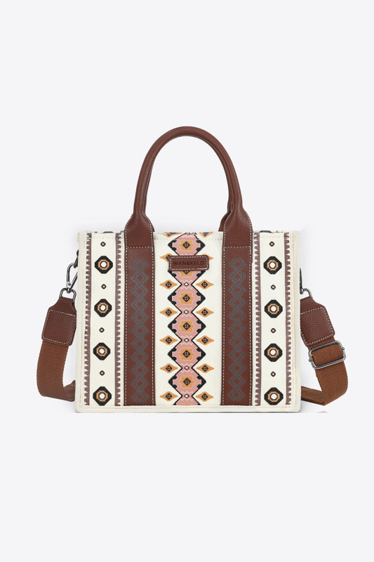 Printed Leather Shoulder Bag